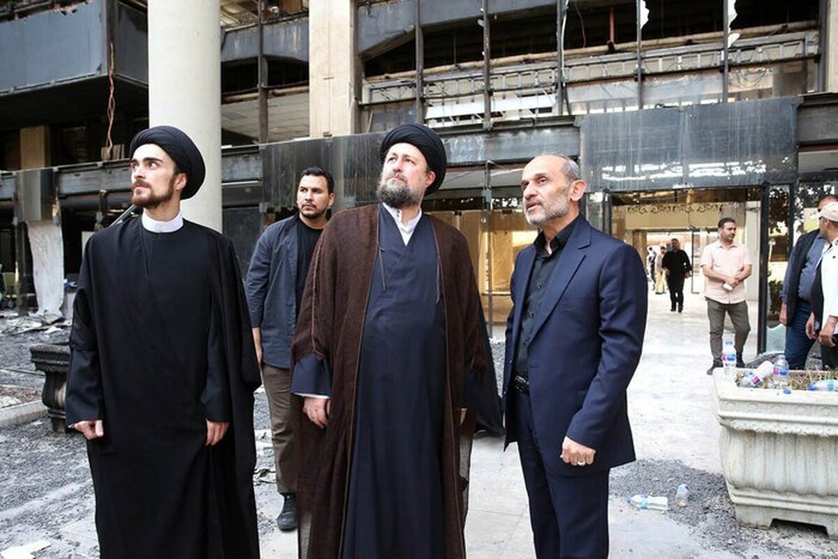 سیدحسن خمینی در بازدید از ساختمان صداوسیما: همه ما سرباز جمهوری اسلامی هستیم