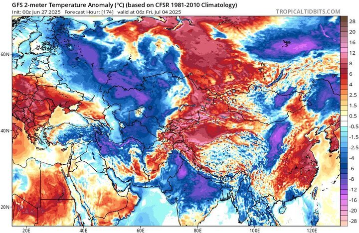 هواشناسی 1404/4/7؛ رگبار، باد شدید و گرد و خاک در 13 استان