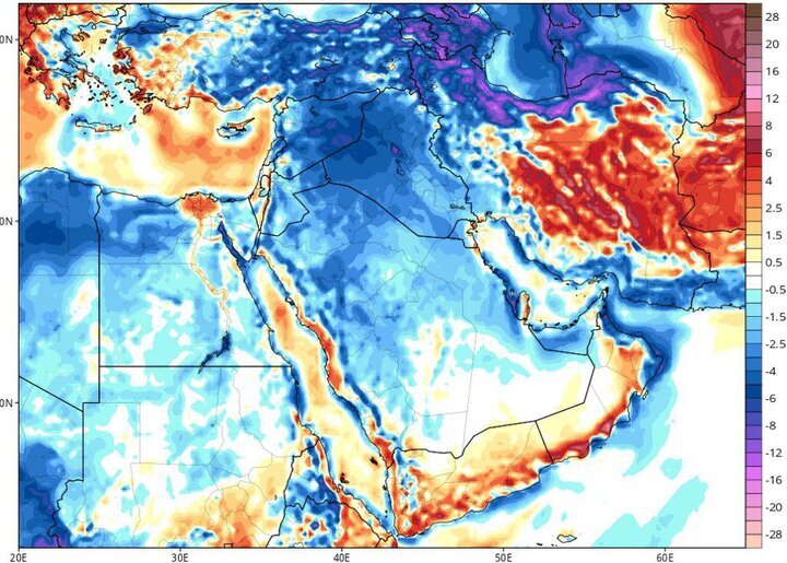 هواشناسی 1404/04/09/ آغاز رگبار و کاهش دما در 9 استان از روز پنجشنبه