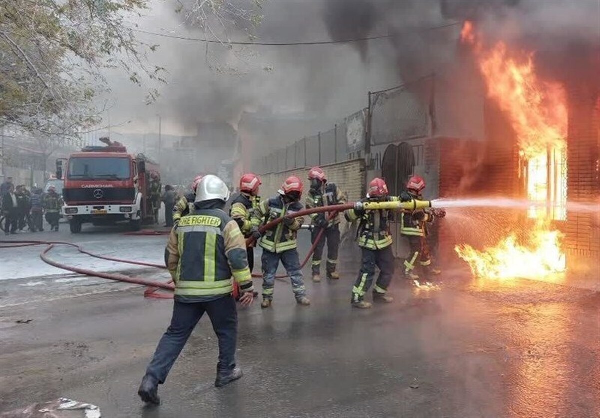 آتش‌سوزی مرگبار ساختمان ۵ طبقه در تهران