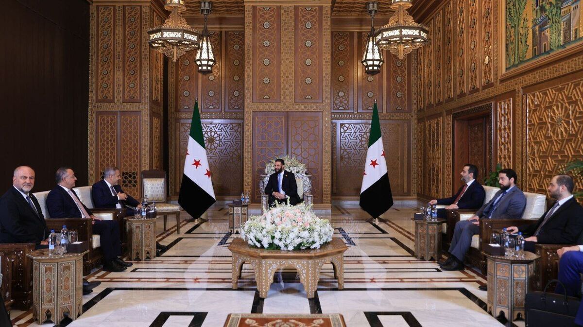 دیدار فیدان با جولانی در دمشق