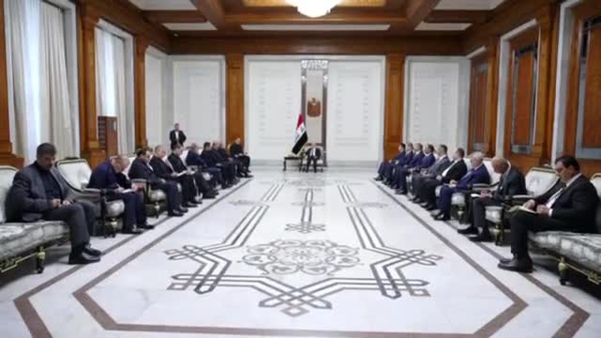 دیدار لاریجانی با رئیس‌جمهور عراق
