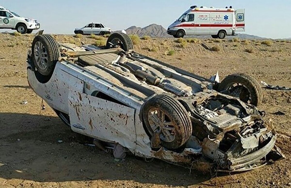 واژگونی سمند در قزوین با چهار کشته و مصدوم
