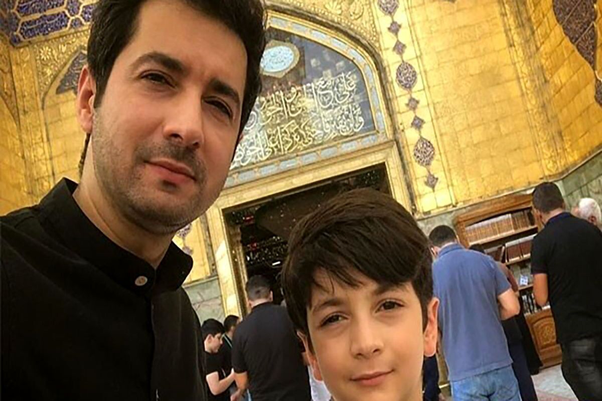 عکس/  نجم الدین شریعتی و پسرش در کربلا