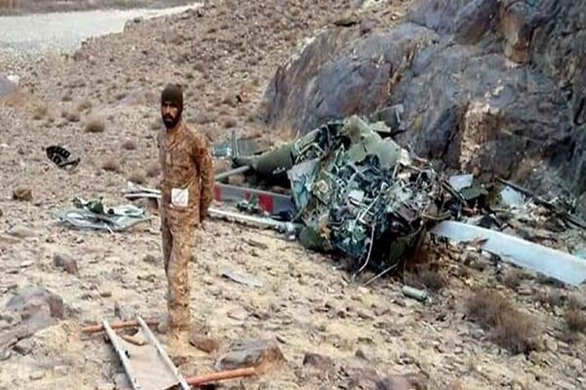 سقوط بالگرد امدادی در شمال غربی پاکستان با ۵ کشته