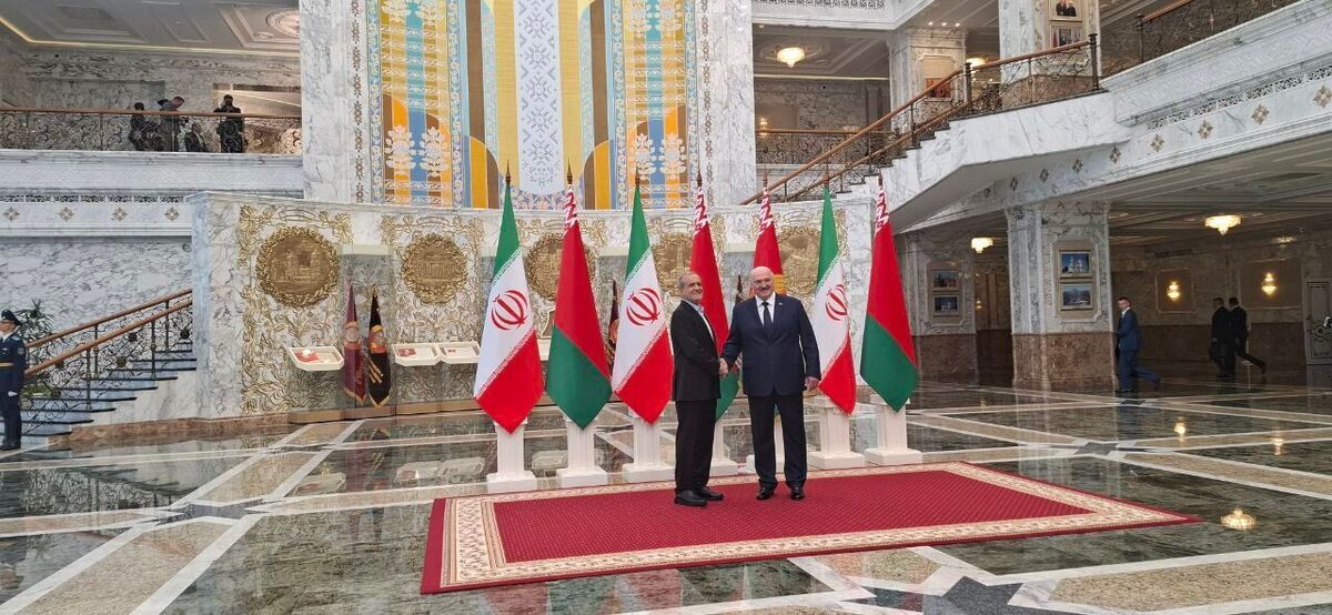استقبال رسمی رئیس‌جمهور بلاروس از پزشکیان