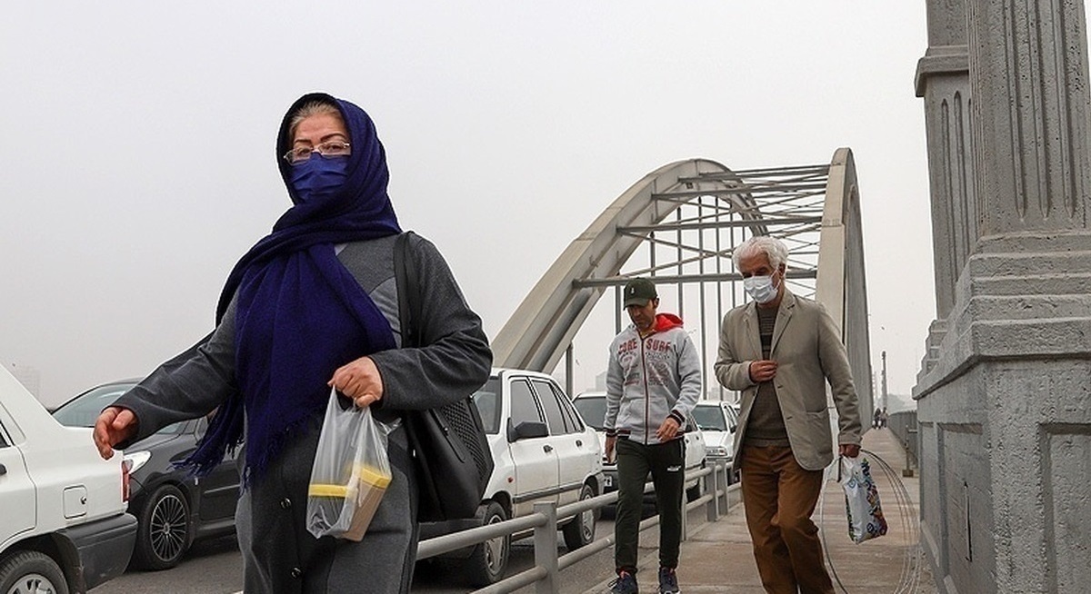 آلودگی هوای اهواز در وضعیت «بنفش» /۵ شهر در وضعیت «قرمز»