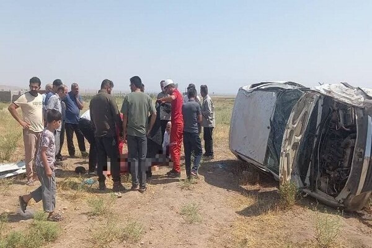 واژگونی مرگبار خودرو در محور مرگنلر به پلدشت