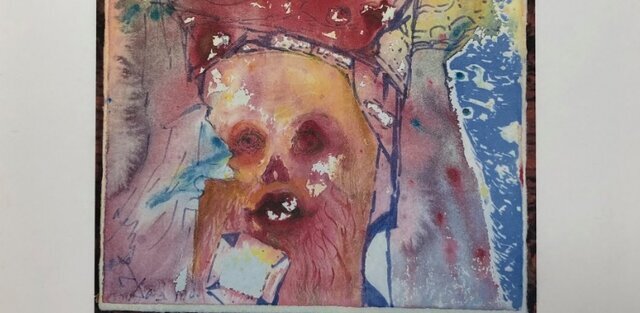 نقاشی غیرعادی در پارکینگ یک خانه پیدا شد