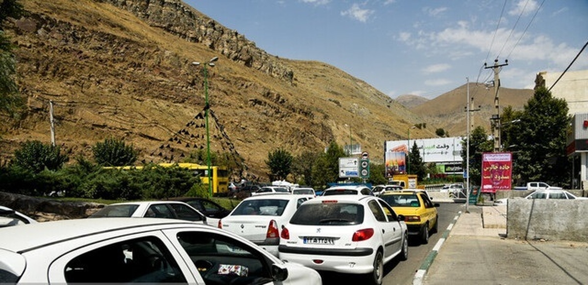 ترافیک سنگین در محور چالوس