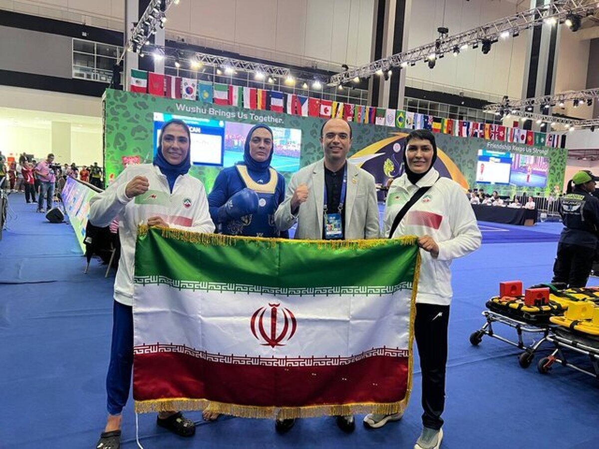 سه مدال طلای خواهران منصوریان در رقابت‌های ووشوی قهرمانی جهان
