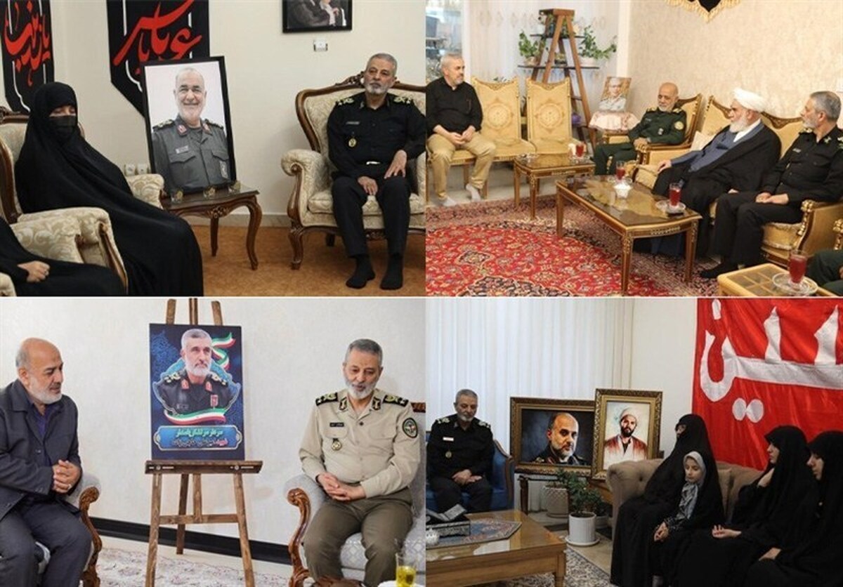 دیدار سرلشکر موسوی با خانواده فرماندهان شهید جنگ با اسرائیل