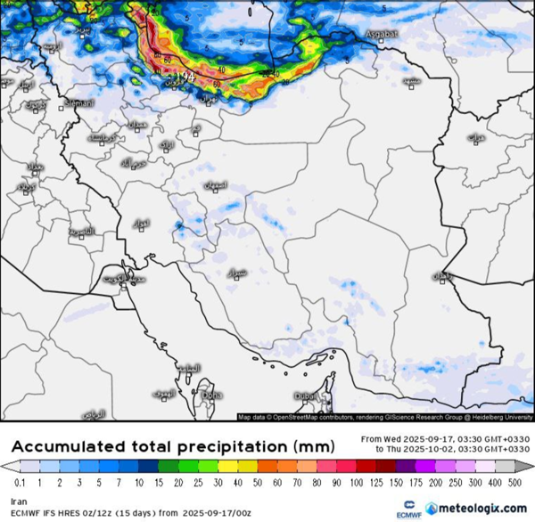 پاییز خنک وارد میشود +نقشه پاییز خنک وارد میشود +نقشه