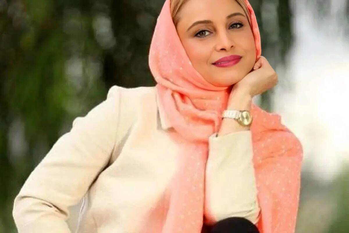 عکس/ مریم کاویانی عزادار شد