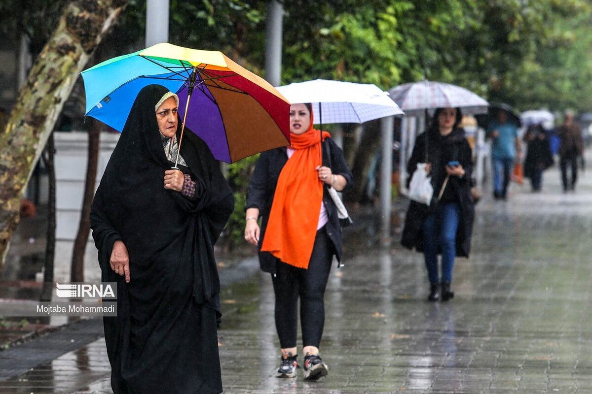 هواشناسی ۱۴۰۴/۰۷/۲۰/ بارش باران در برخی استان‌ها