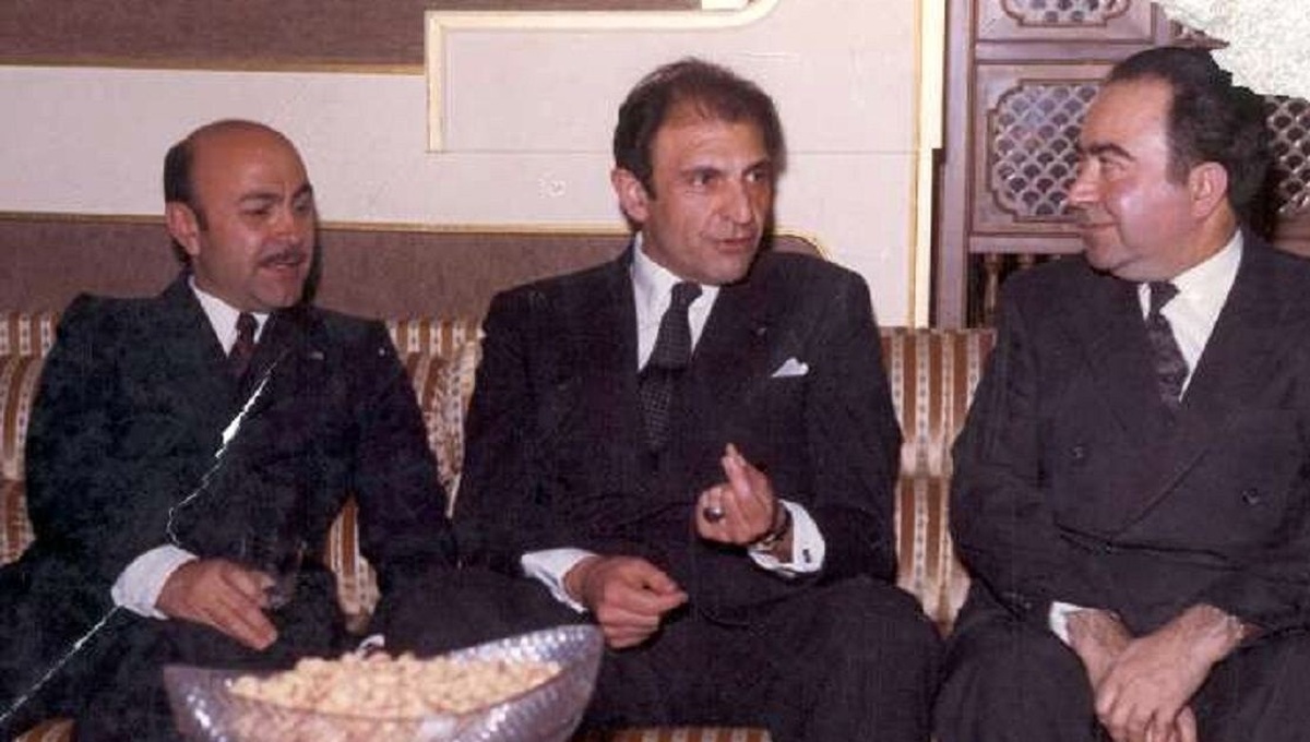 عکس/ سفارت ایران در واشنگتن سال ۵۴؛ دیدار اردشیر زاهدی، فرح پهلوی و جرالد فورد
