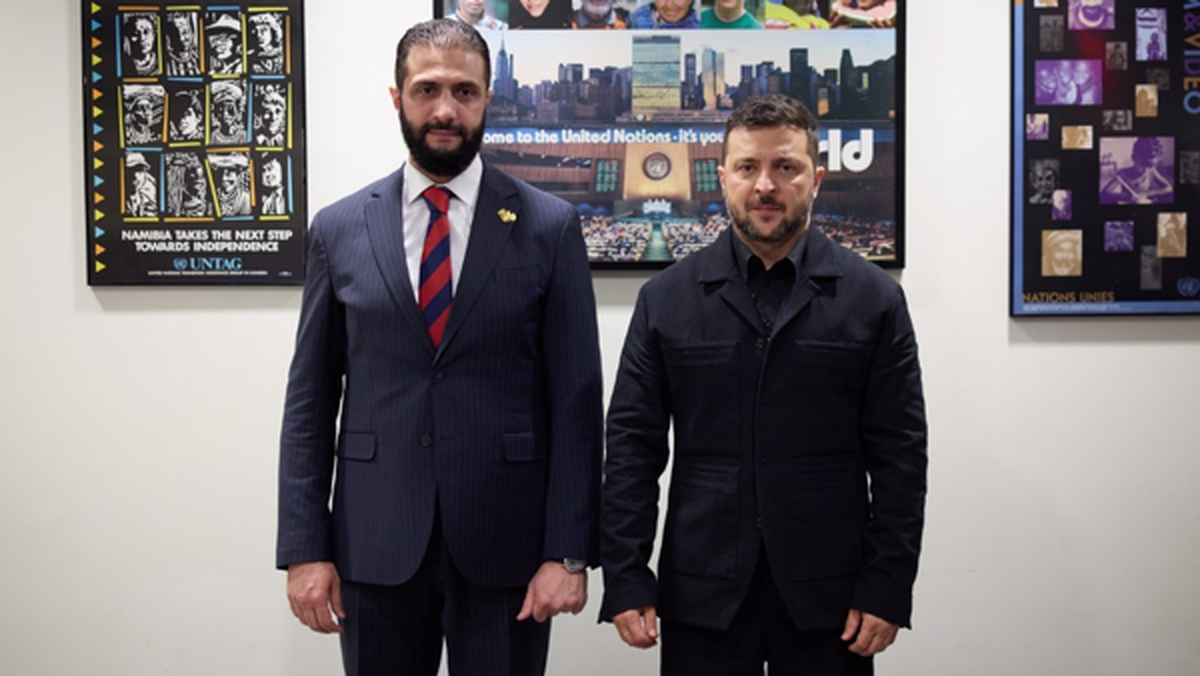دیدار زلنسکی و الجولانی در آمریکا