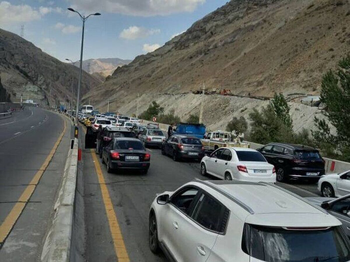 ترافیک سنگین در آزادراه تهران - شمال و  کرج - قزوین