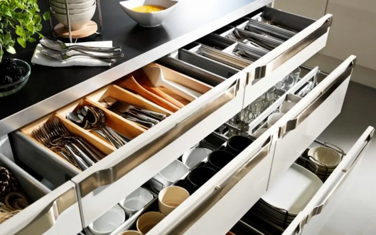 اکسسوری کابینت آشپزخانه؛ راز آشپزخانه‌ای شیک و منظم