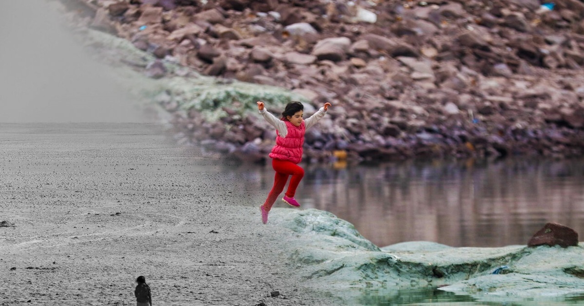 تصاویر/ نفس‌های به شماره افتاده دریاچه ارومیه