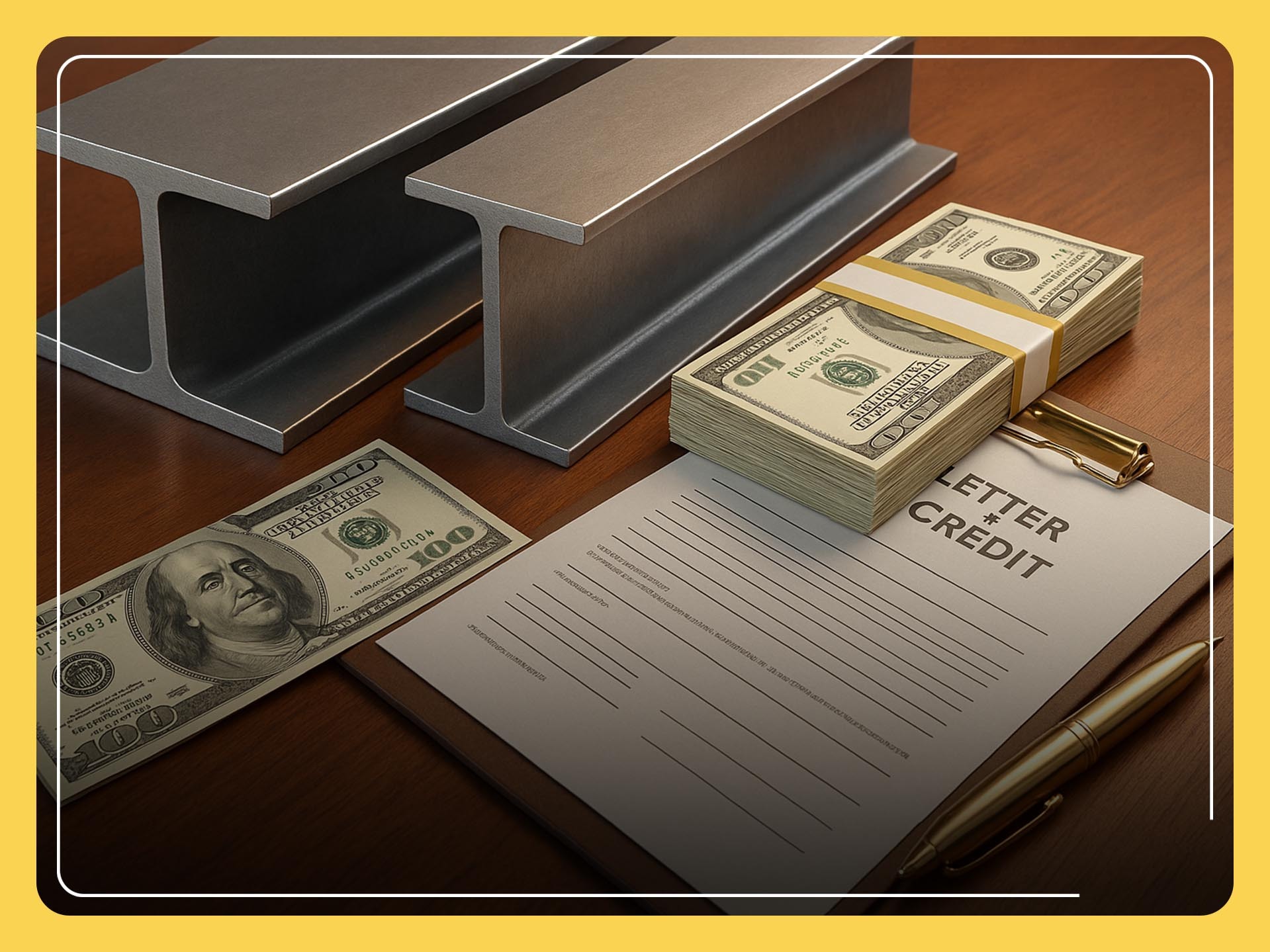 خرید اعتباری تیرآهن به روش اعتبار اسنادی