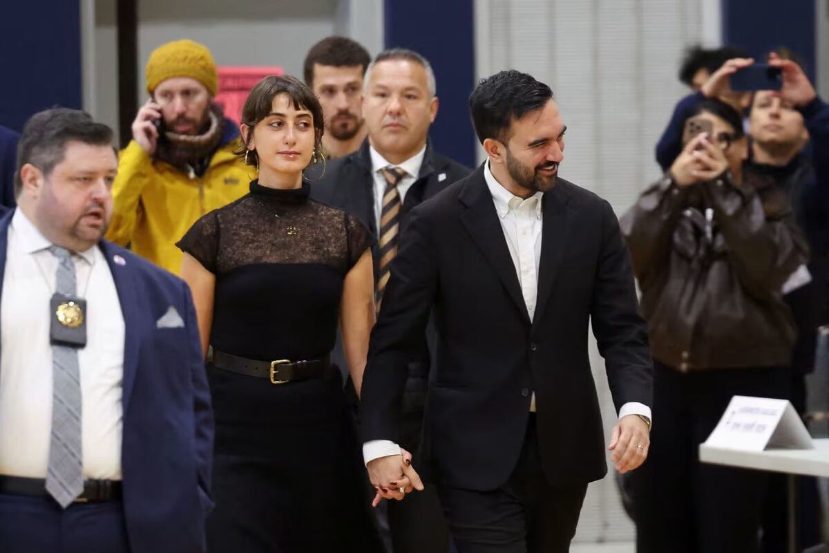 عکس | حجاب همسر زهران ممدانی اولین شهردار مسلمان و شیعه نیویورک