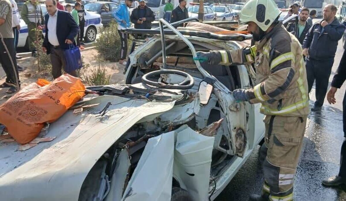 تصادف در محدوده صالح‌آباد تهران با ۳ کشته