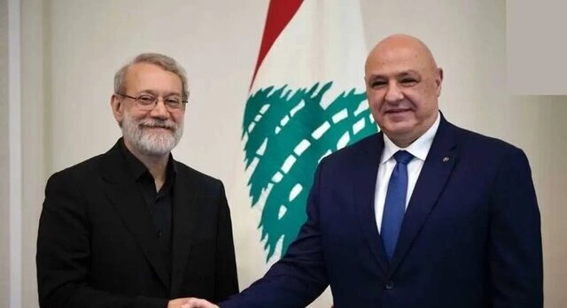 ادعای رئیس جمهور لبنان درباره جلسه با لاریجانی / واکنش ایران