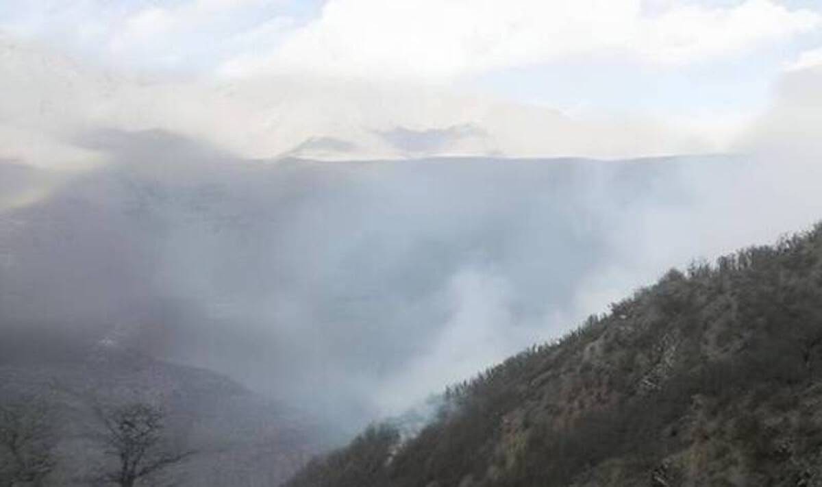 اعزام هواپیمای ایلوشن برای مهار آتش‌سوزی چالوس