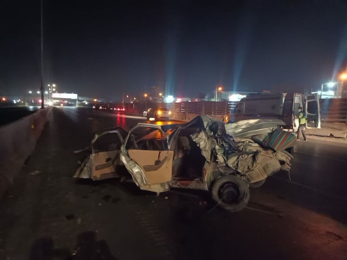 واژگونی خودرو در محور فولادشهر _ فلاورجان با ۲ کشته