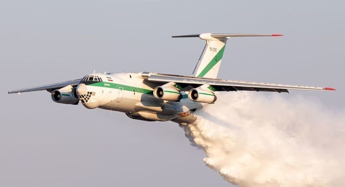 عملیات مشترک هوایی ارتش و سپاه برای مهار آتش‌سوزی جنگل چالوس