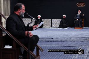 دومین شب عزاداری شهادت حضرت فاطمه با حضور رهبر انقلاب