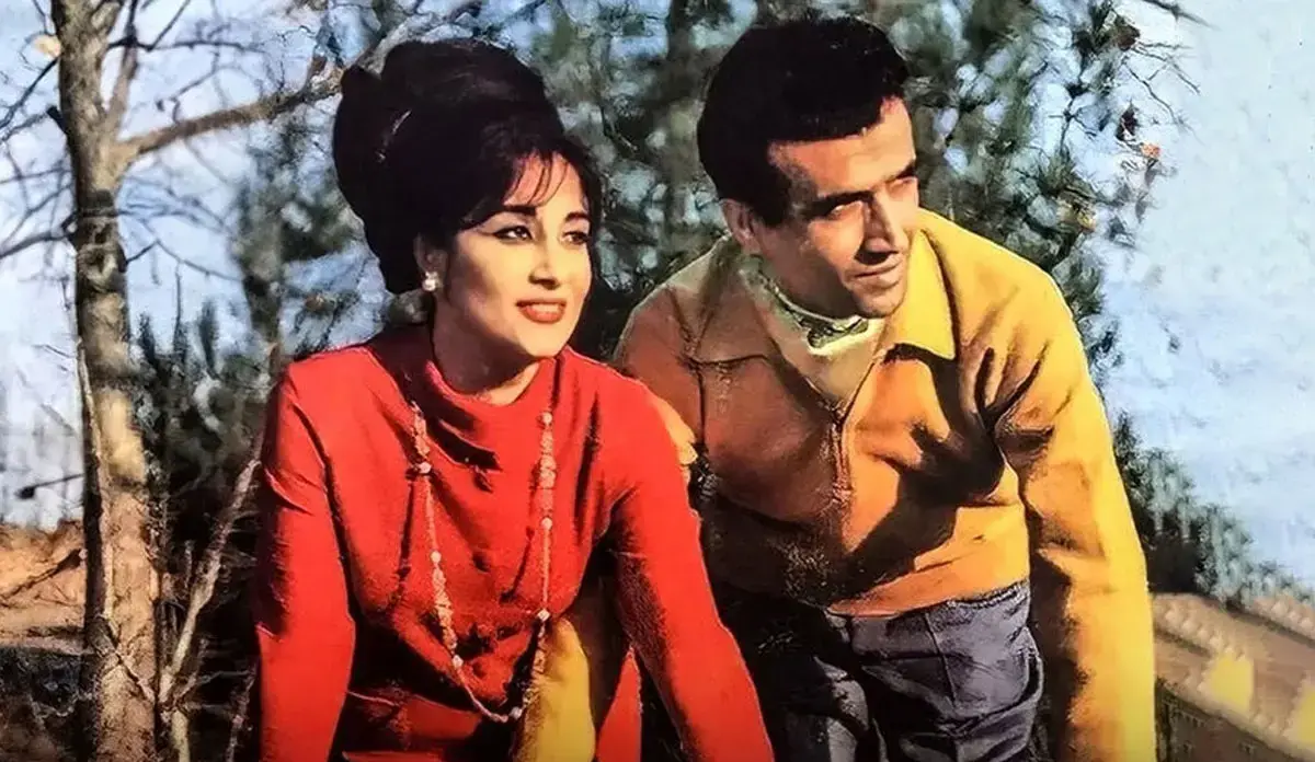 عکس/ سفر در زمان؛ حمیرا در کنار همسرش پرویز یاحقی اواخر دهه ۴۰