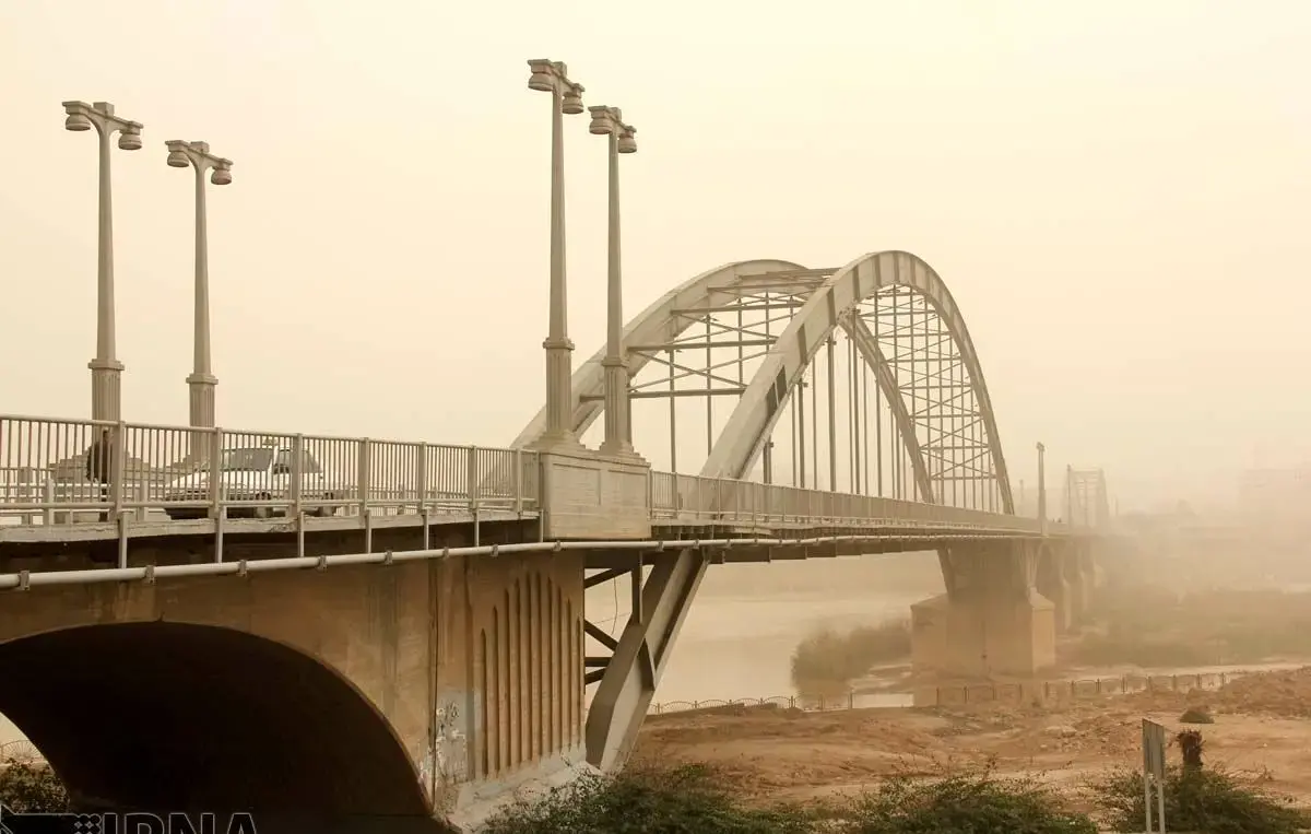 ۱۳ شهر خوزستان در وضعیت قرمز و نارنجی آلودگی هوا