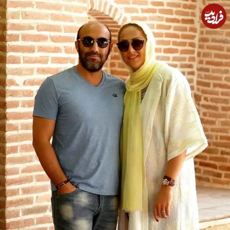 عکس/ ژست عاشقانه «نقی» سریال پایتخت ۲ در کنار همسرش؛ سال ۹۵