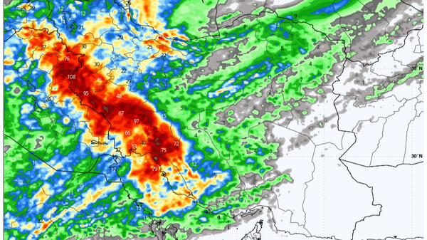 اعلام رکوردداران بارندگی امروز