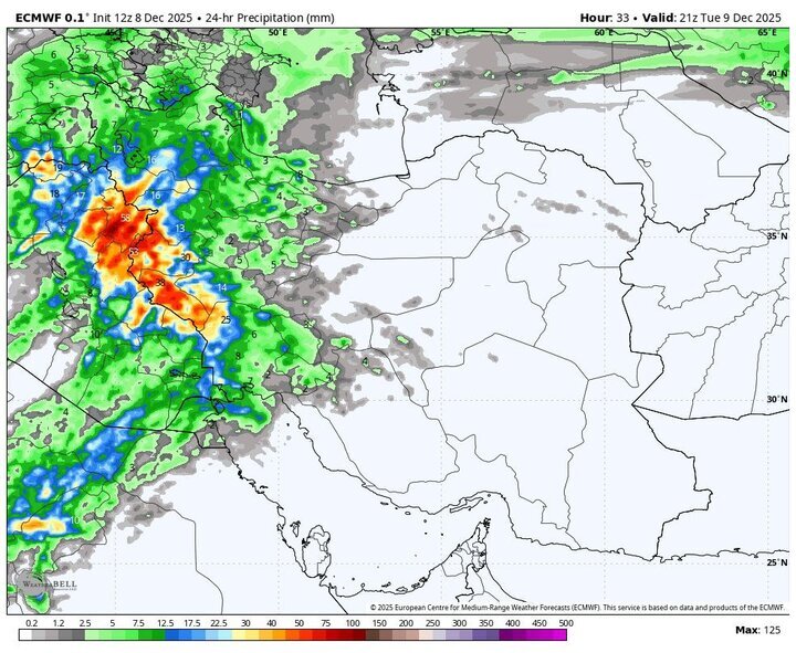 هواشناسی ۱۴۰۴/۹/۱۹؛ برف و باران در ۲۴ استان