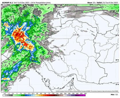 هواشناسی ۱۴۰۴/۹/۱۹؛ برف و باران در ۲۴ استان