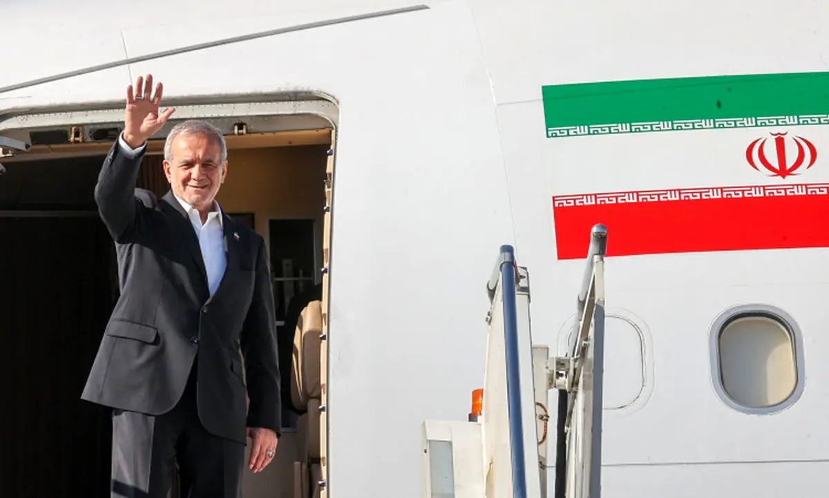 پزشکیان، قزاقستان را به مقصد ترکمنستان ترک کرد