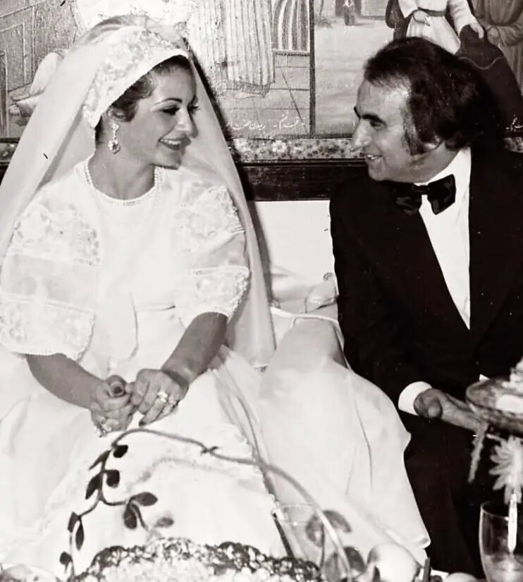 عکس بیتا فرهی در روز عروسی‌اش؛ سال ۱۳۵۲