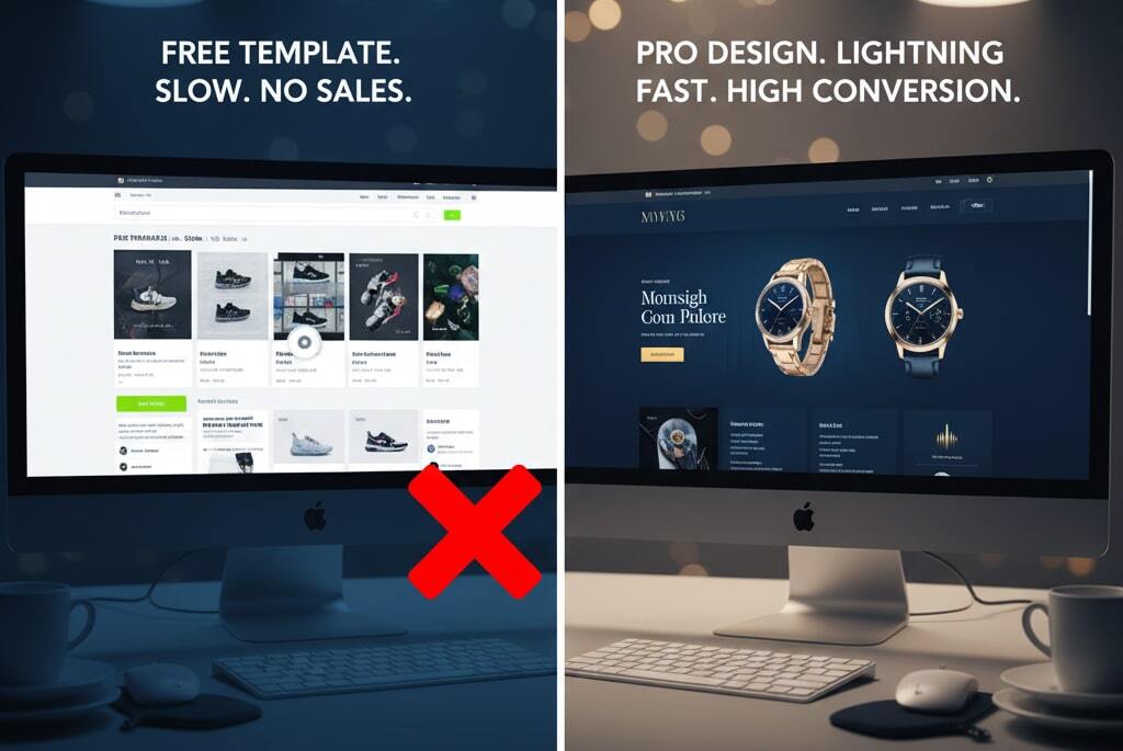 مقایسه یک سایت فروشگاهی حرفه‌ای با فروشگاه اینترنتی ساده