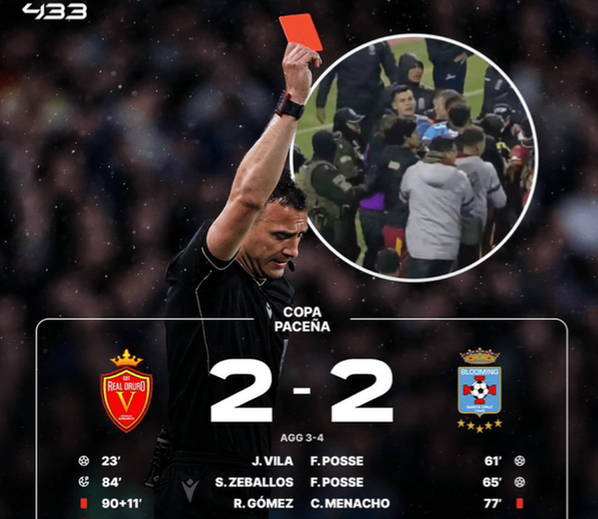 بزرگترین دعوای فوتبال با ۱۷ اخراجی