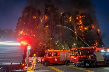 هنگ‌کنگ در شوک؛ شمار جان‌باختگان آتش‌سوزی به ۱۲۸ نفر رسید