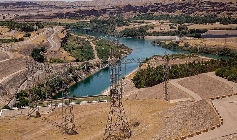 نیروگاه سد کرخه از مدار تولید برق خارج شد