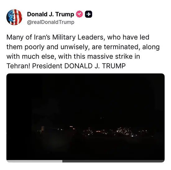 ادعای تازه ترامپ درباره حذف رهبران نظامی ایران!