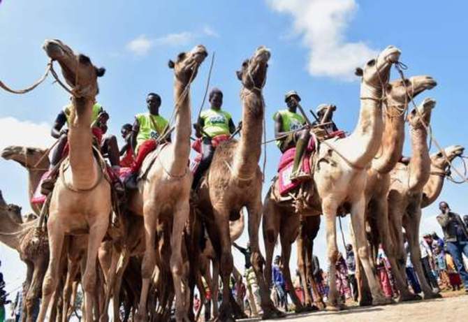 مسابقات سالانه دو 21 کیلومتری شترها در منطقه مارالال در شمال کنیا/ خبرگزاری فرانسه