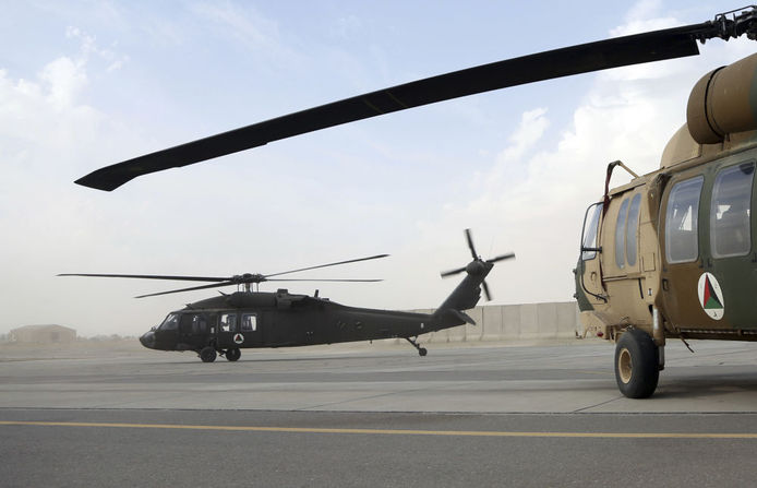 بالگرد آمریکایی UH-60 Black Hawk در افغانستان
