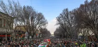 تصاویر| تشییع شهدای حادثه سقوط هواپیمای ارتش