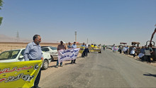 اعتراض کشاورزان در گرمسار