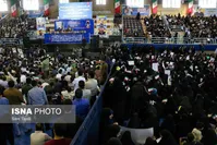 دیوارکشی بین زنان و مردان در سخنرانی رئیسی+تصاویر